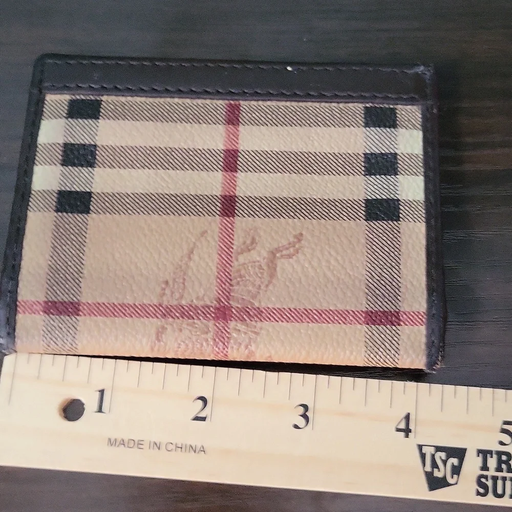 Burberry Haymarket signature print designer Card Holder